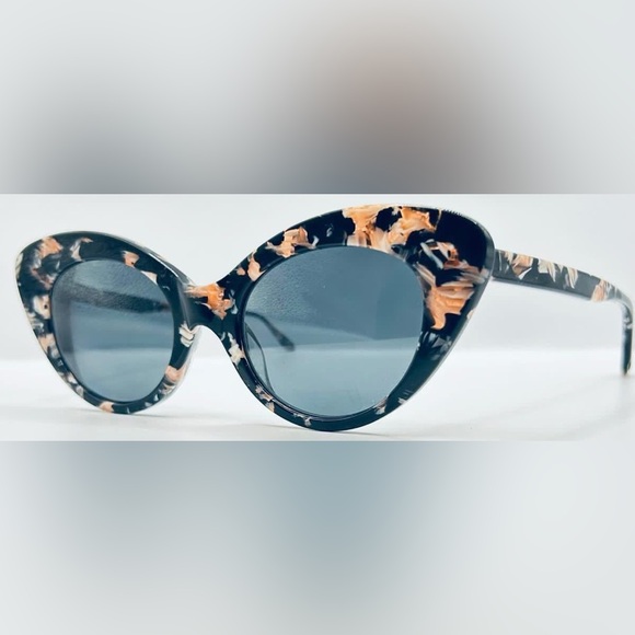 Amelia E 32-000525 Black Pink Oval Cat-Eye Sunglasses Frames Only - Picture 2 of 8